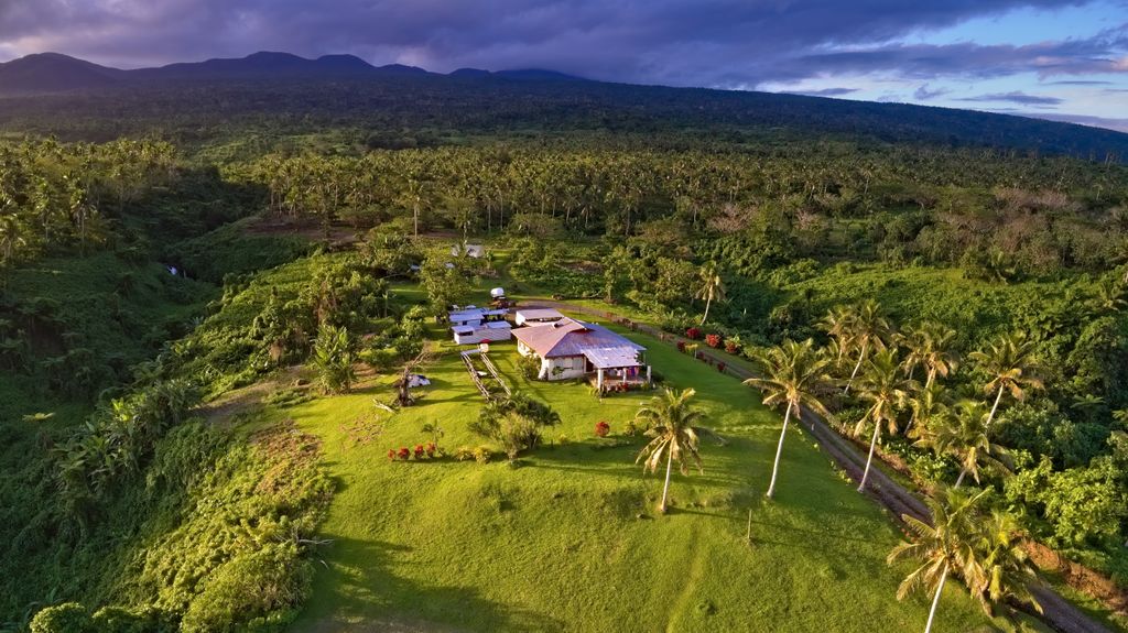 Salialevu Estate, Taveuni, Fiji - the location of international date line the line between today and yesterday.